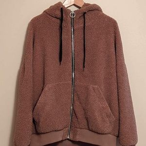 Cozy XL Teddy zip up hoodie